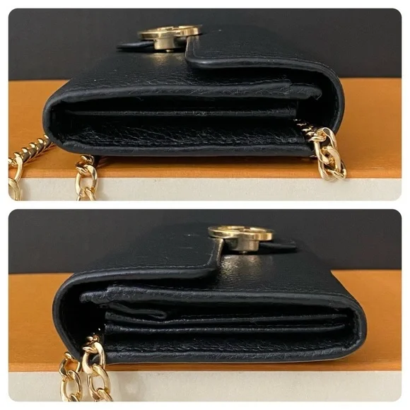 GUCCI GG Interlocking Long Wallet-Crossbody Bag Black - Picture 11 of 15